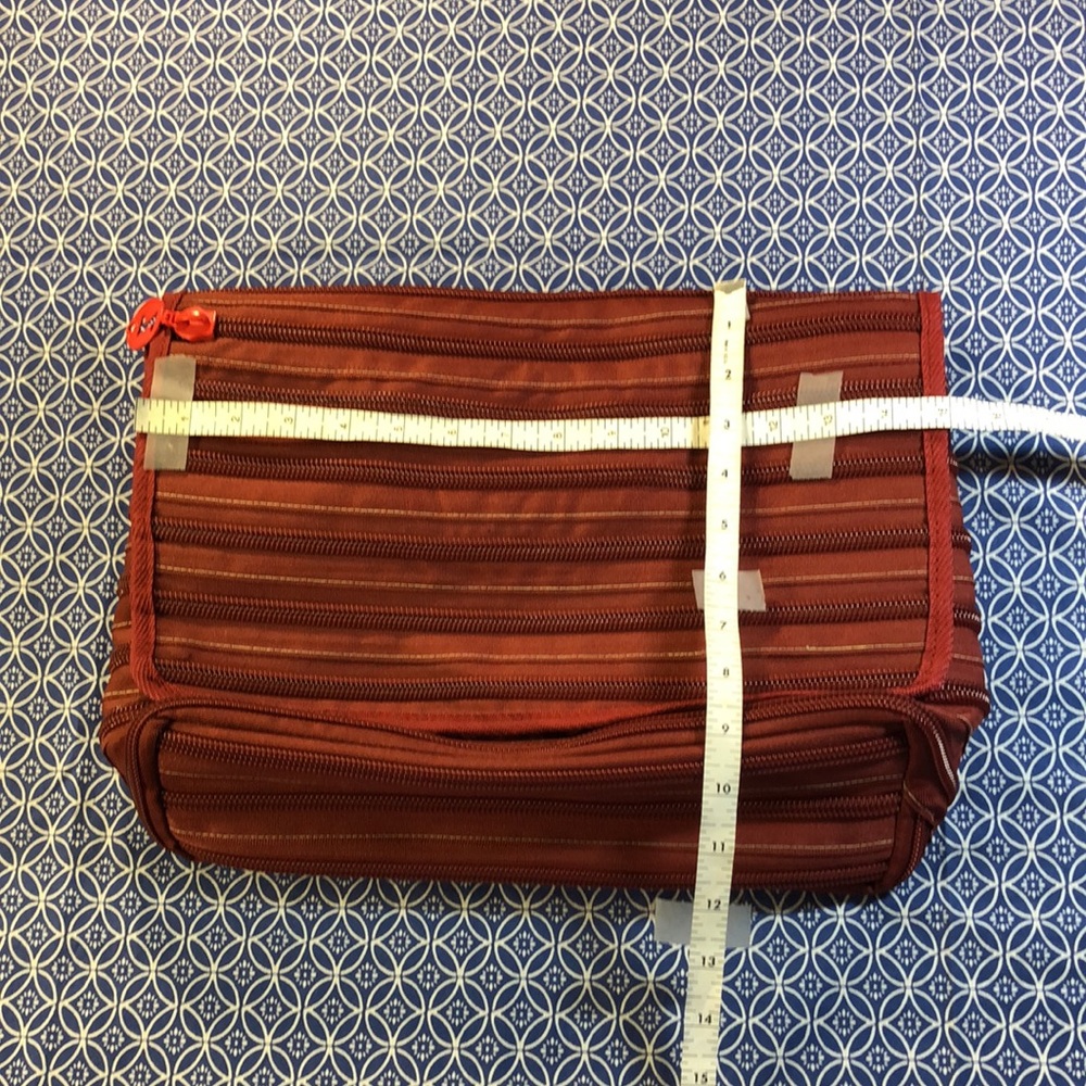Zipit vintage red large messenger bag with pockets - Picture 9 of 9